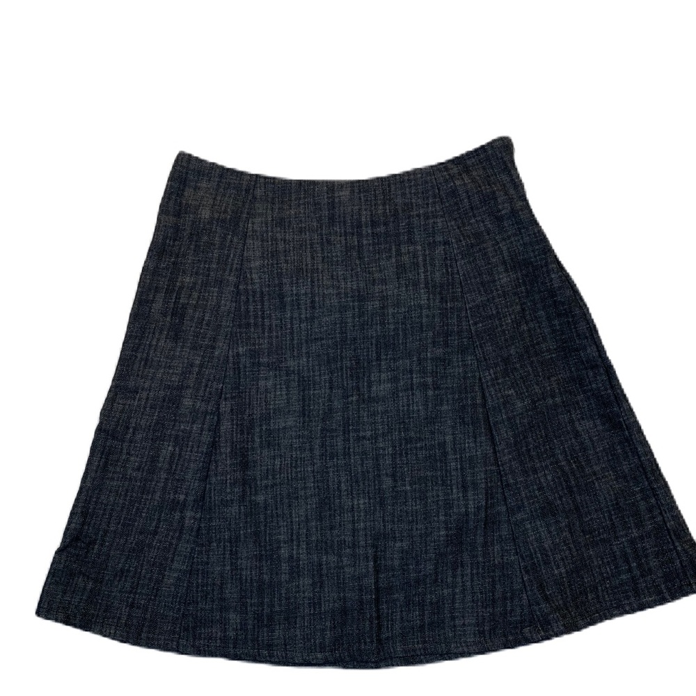 Lesley Evers Women’s Skirt Size Large A Line Lightweight Denim Blue Made in USA